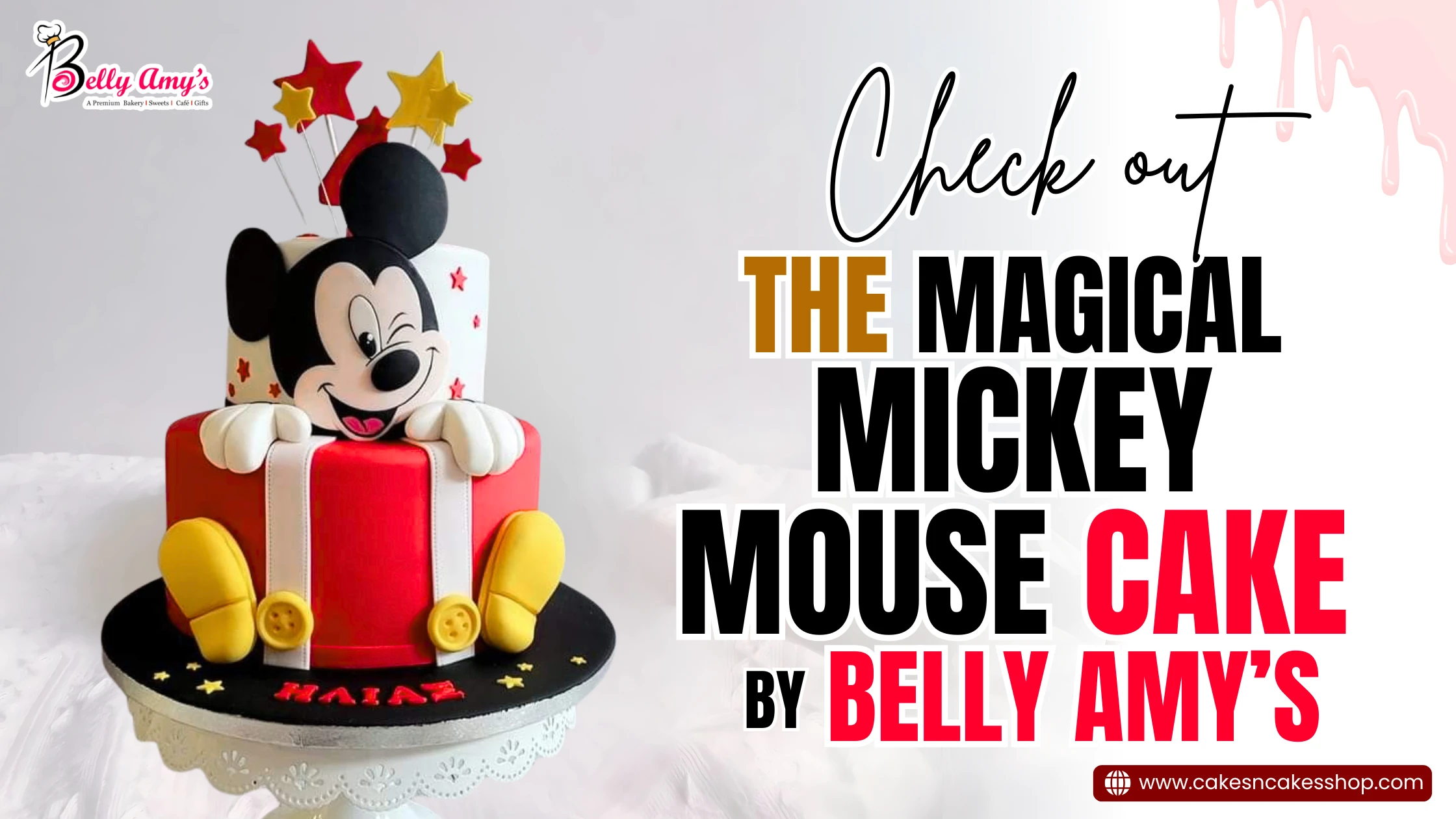Check out the Magical Mickey Mouse Cake by Belly Amy's