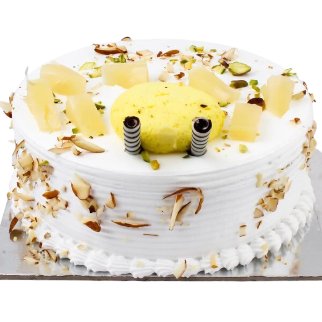 Rasmalai Pineapple Slices Cake