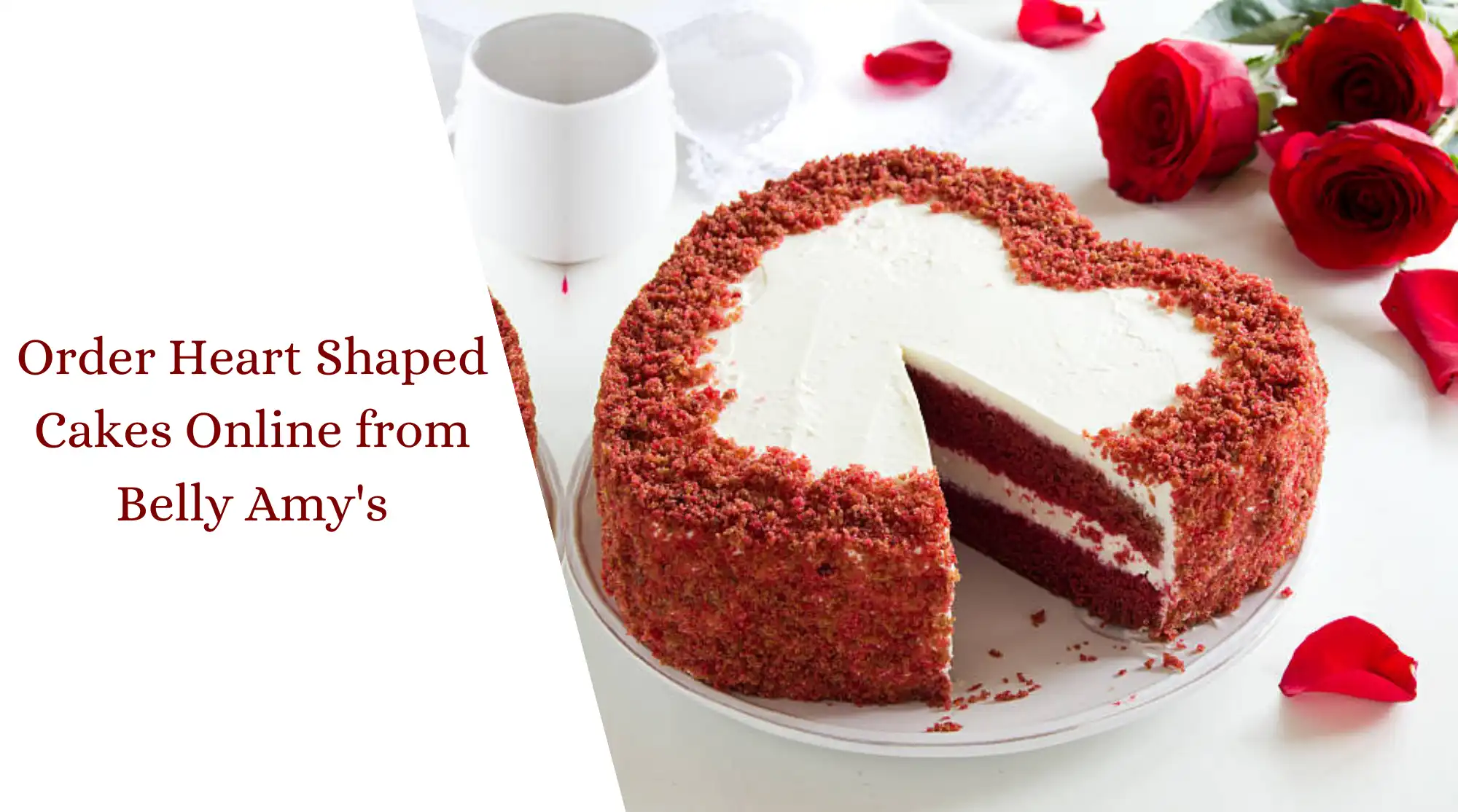 Order Heart Shaped Cakes Online from Belly Amy's