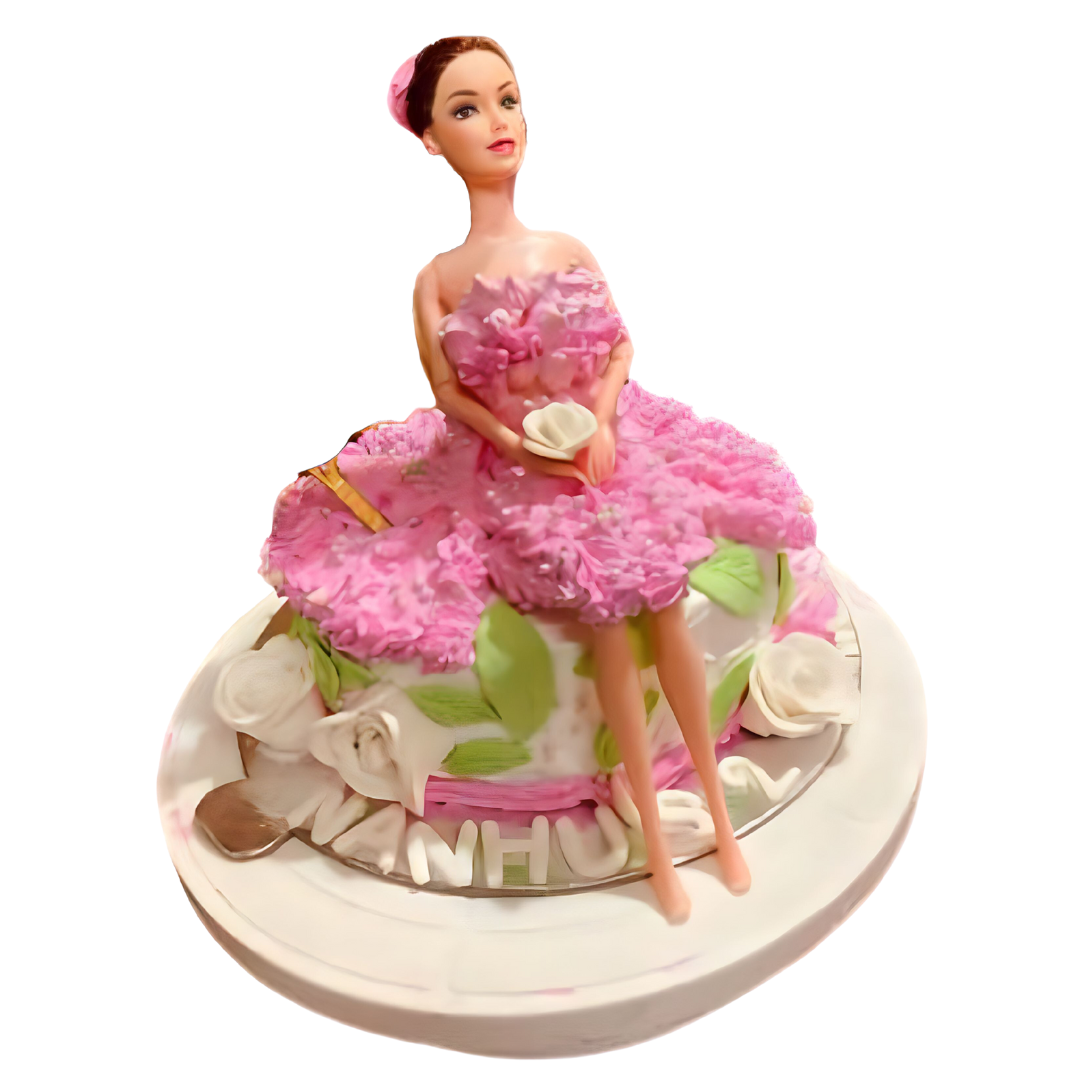 Special Barbie Doll Vanilla Cake