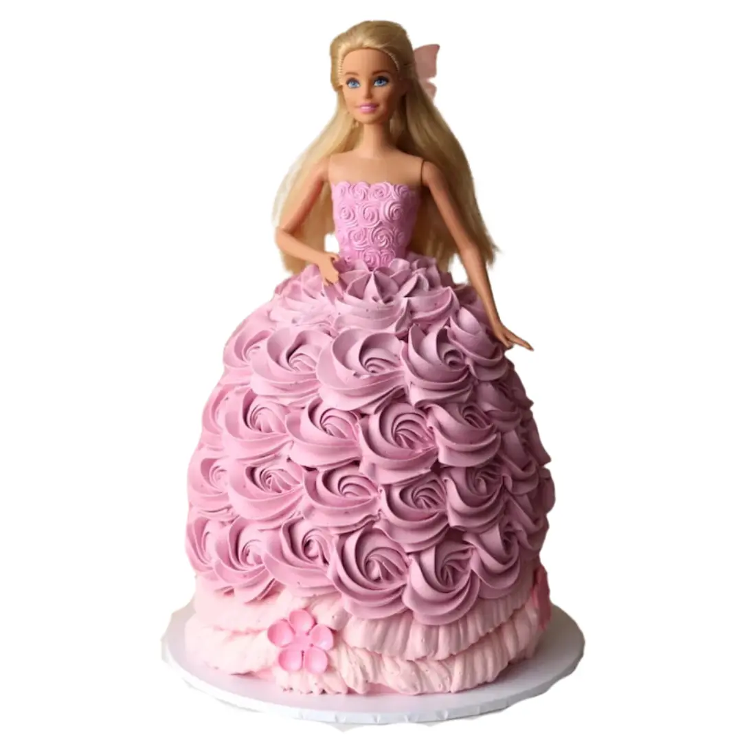 Pretty Barbie Theme Cake