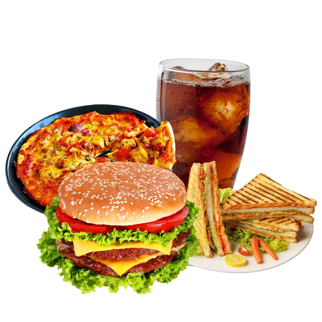 Spl. Tandoori Pizza Meal + Veg Burger + Jumbo Veg Sandwich + Coke 500ml (Italian Combo)