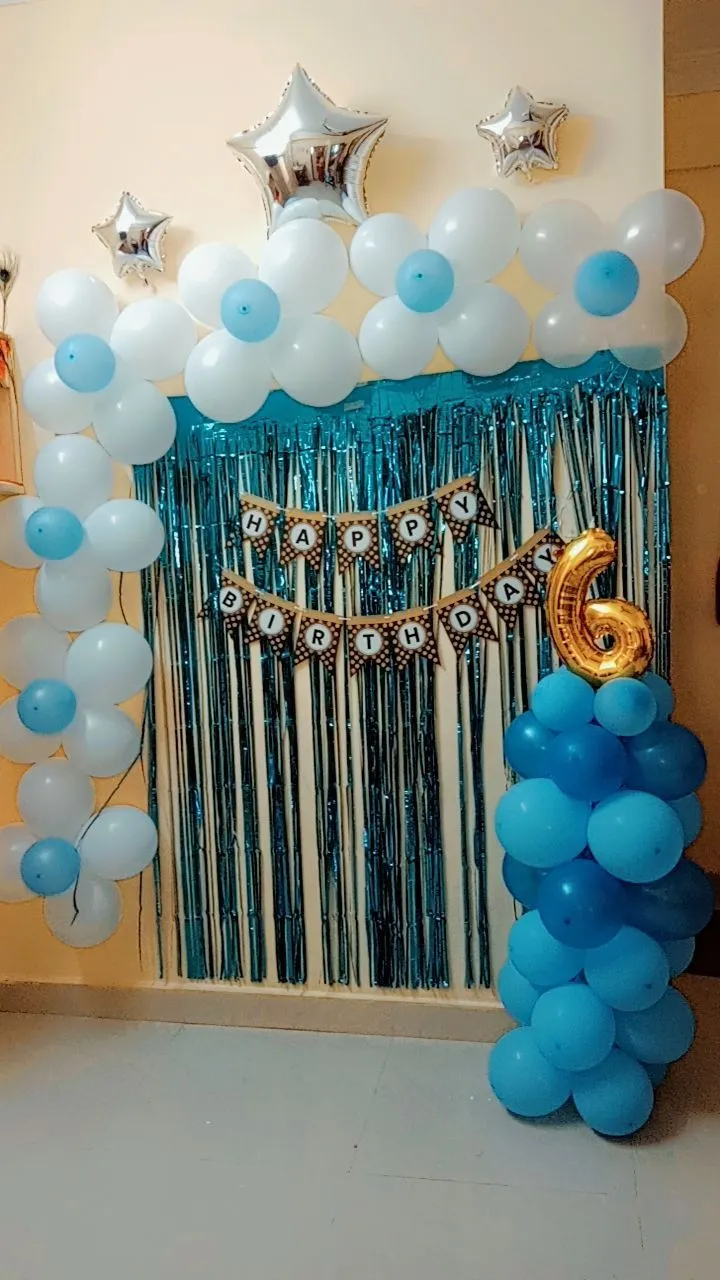 Ocean Balloon Birthday Decor