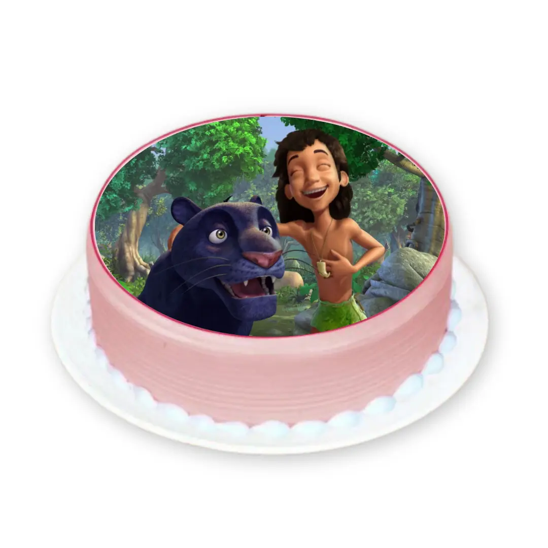 Jungle Mowgli Photo Cake
