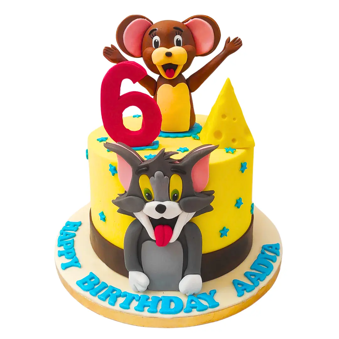 Tom & Jerry Theme Cake
