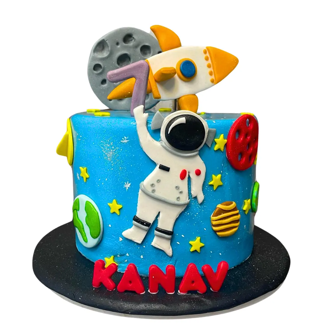 Astronaut Theme Cake