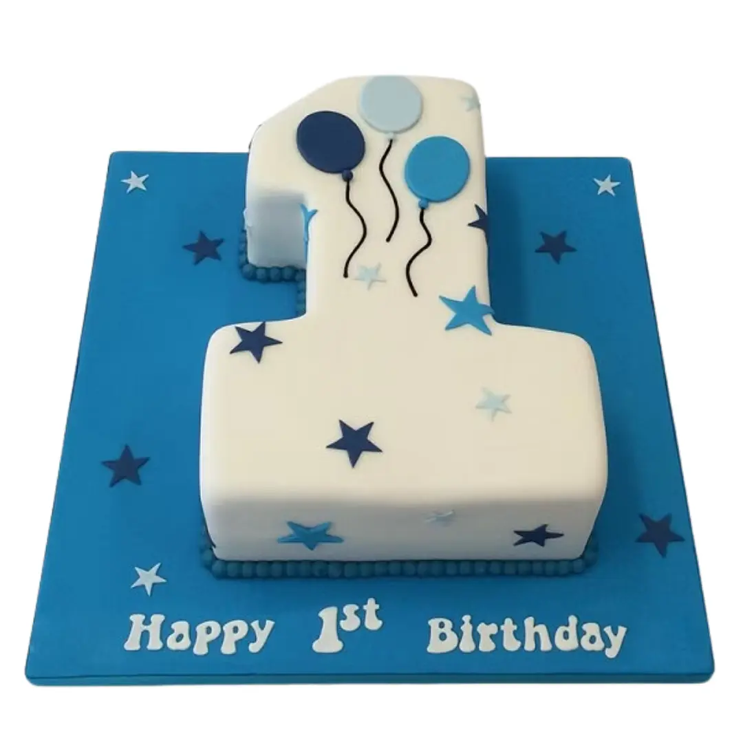 Happy 1st Birthday Theme Cake