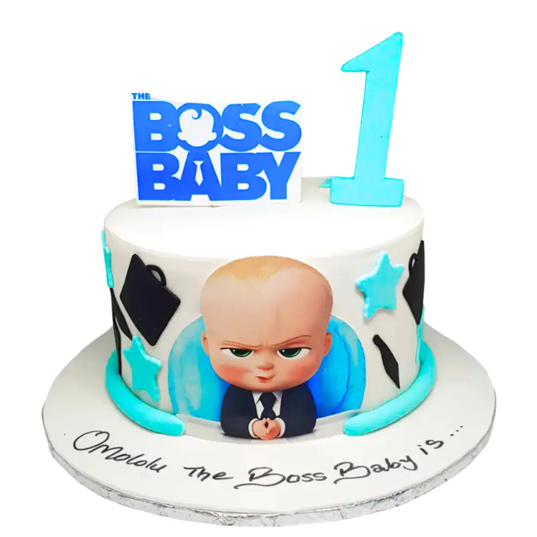 Boss Baby 1st Birthday Cake