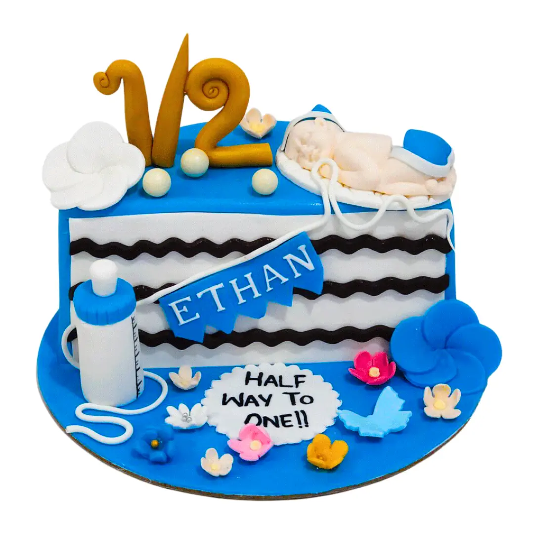 Baby Half-Year Birthday Cake