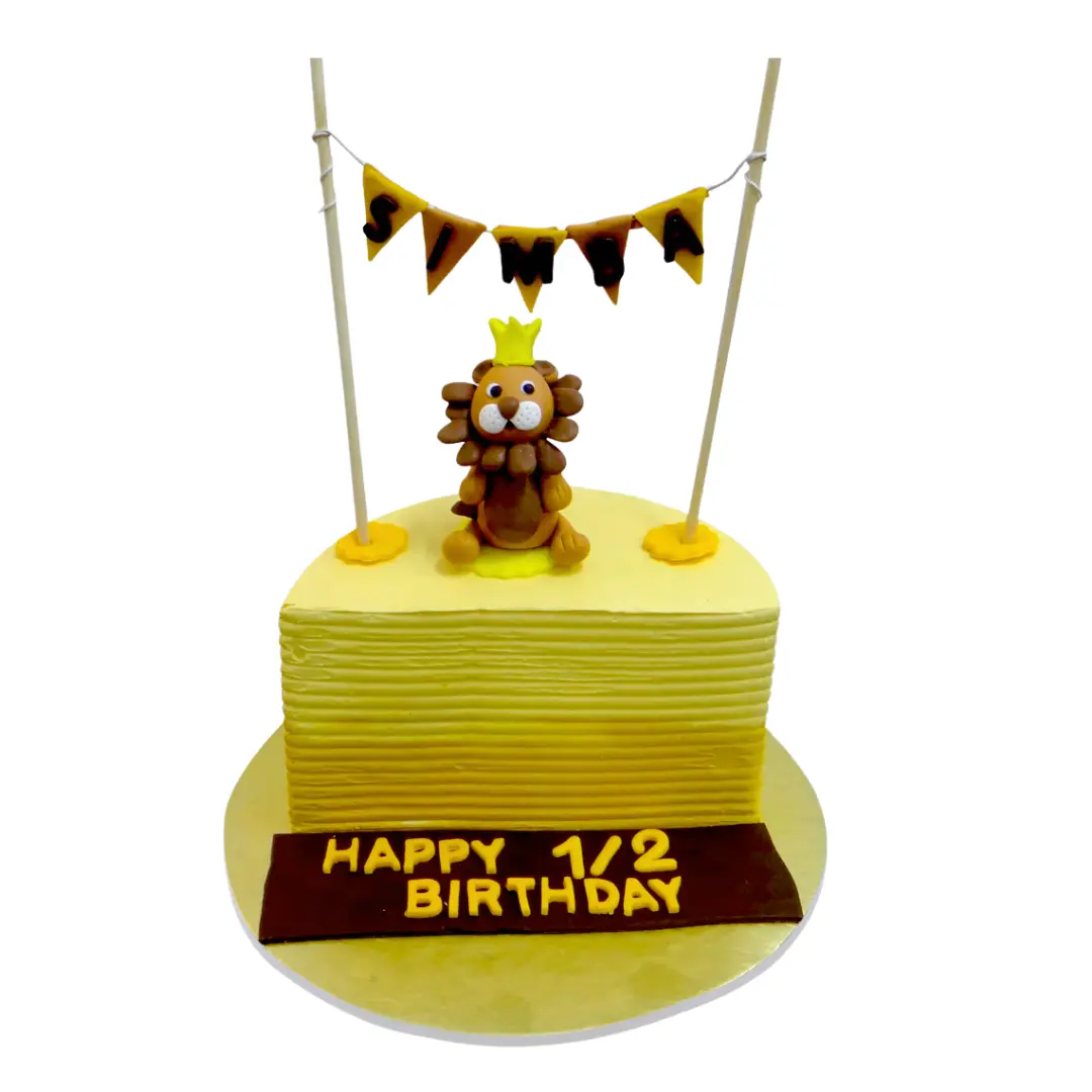 Lion King 6 Month Birthday Cake