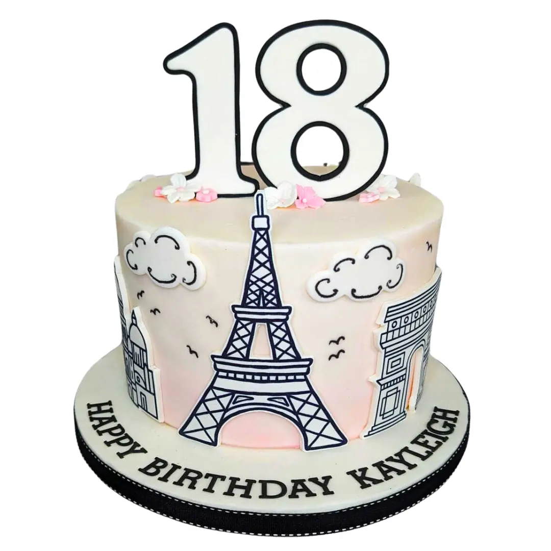 18th Birthday Theme Cake