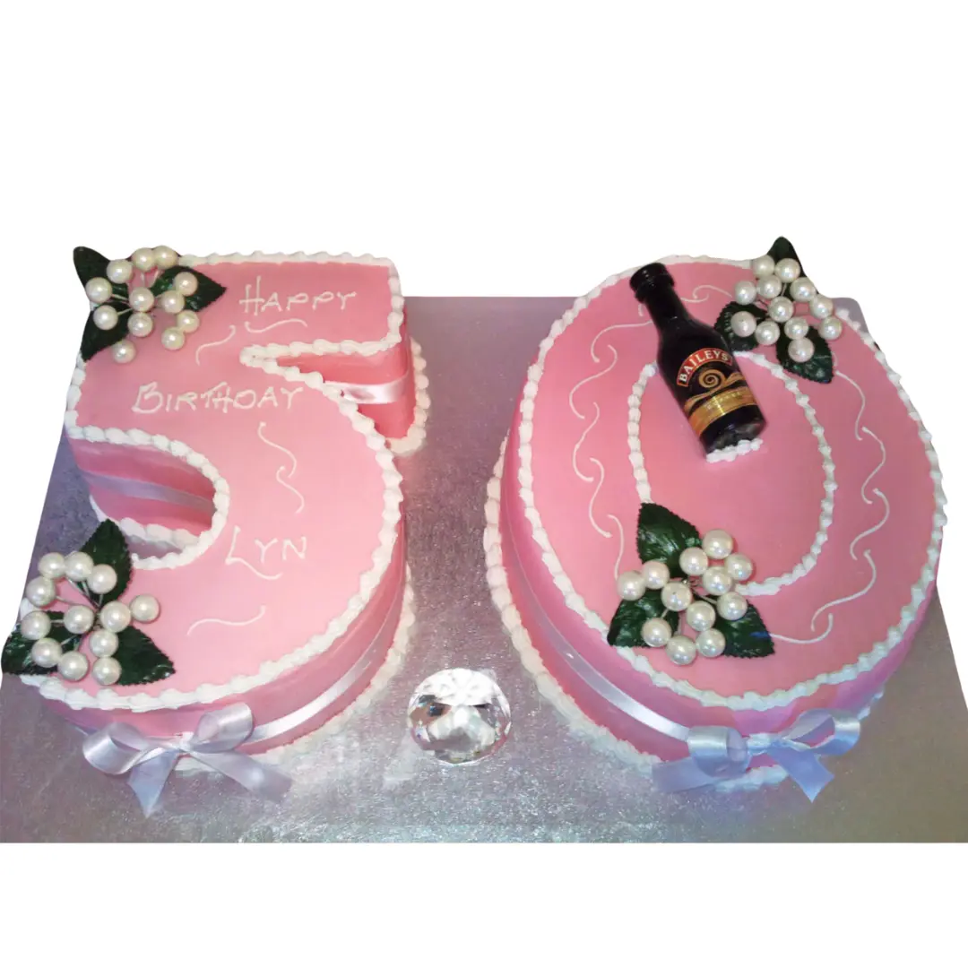 50th Birthday Celebration Cake
