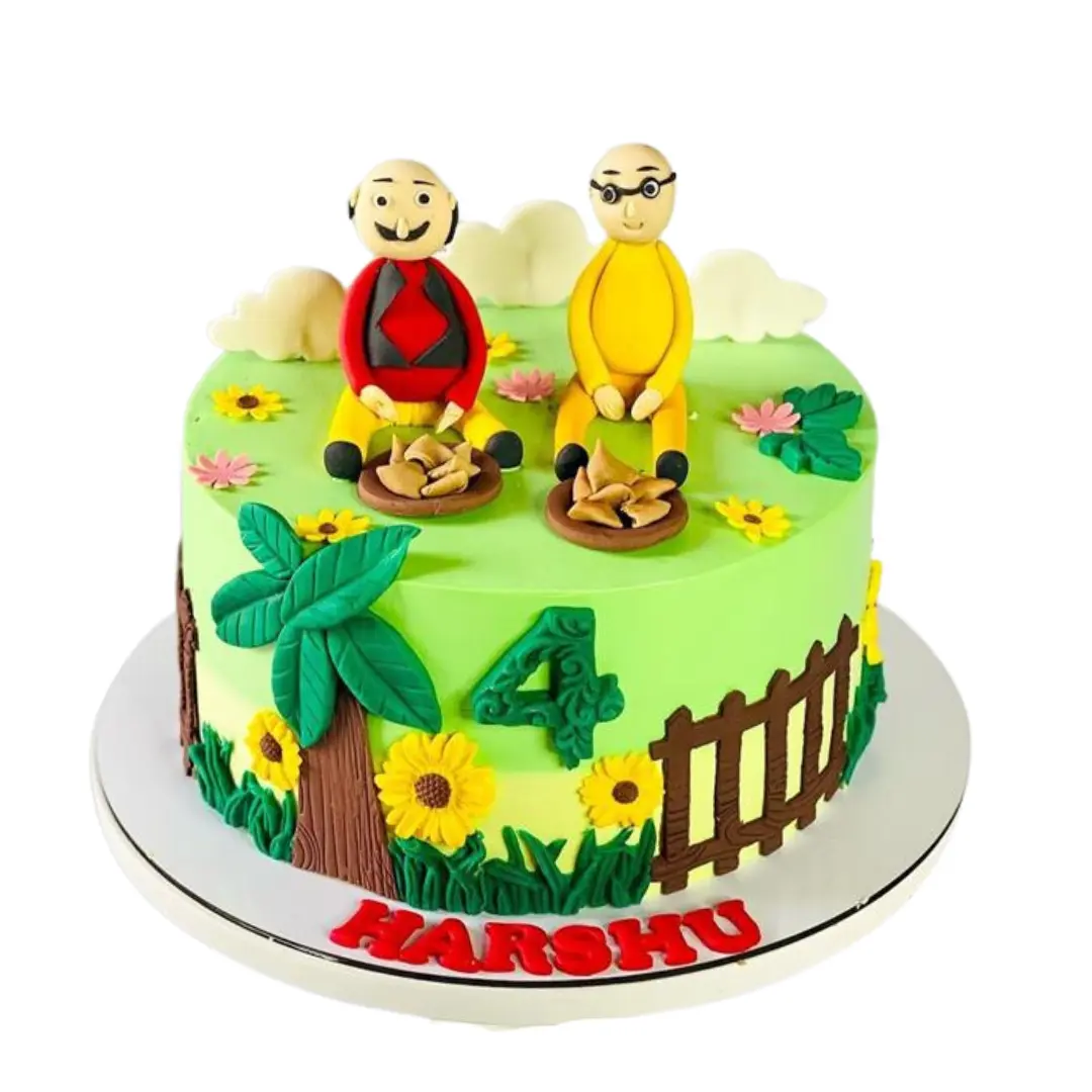 Motu Patlu Theme Cake