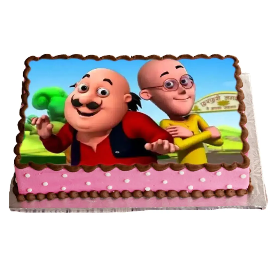 Motu Patlu Photo Cake