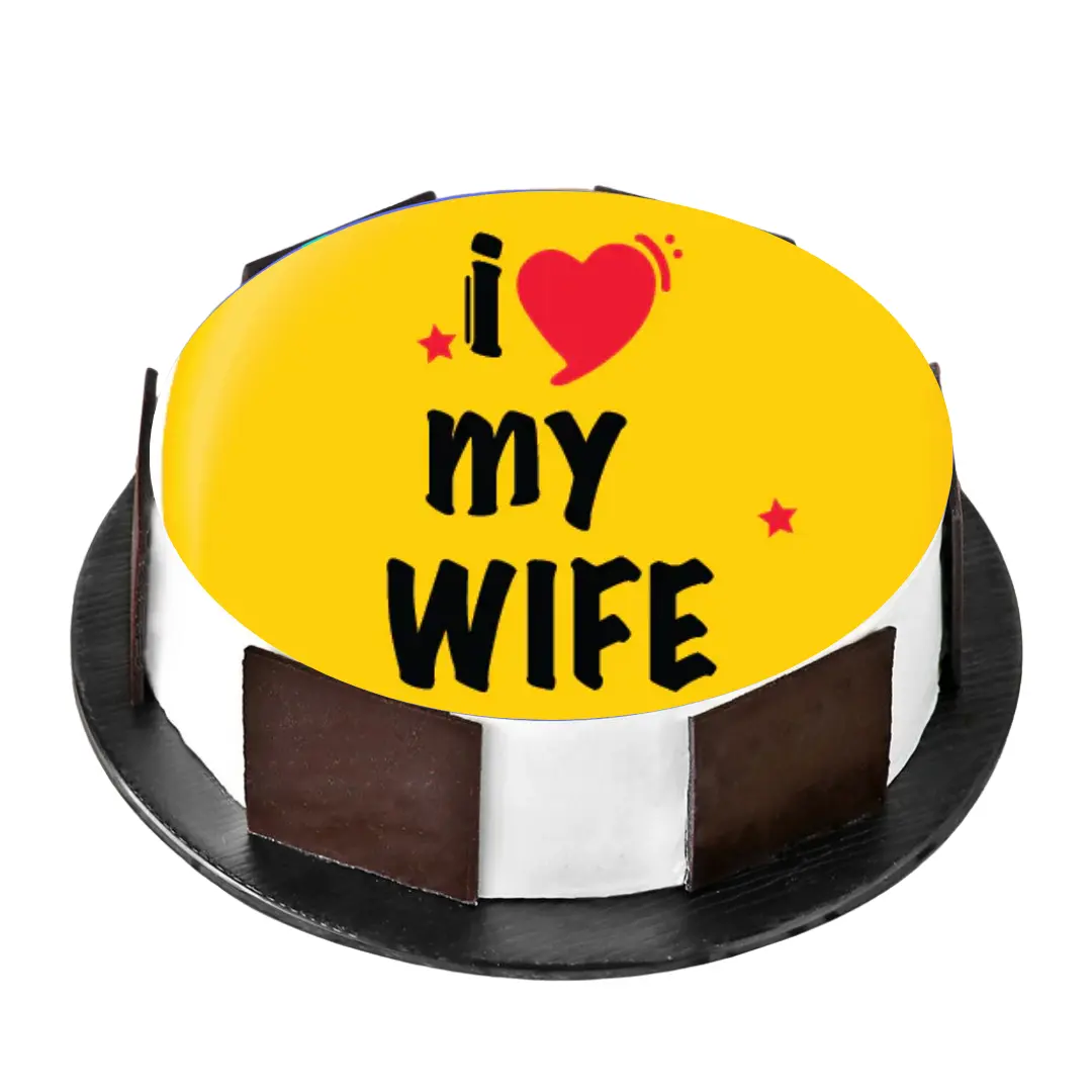 Love My Wife Cake