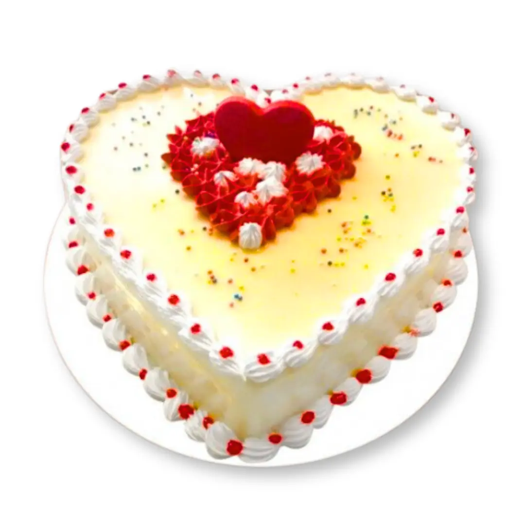 Butterscotch Heart Shape Cake