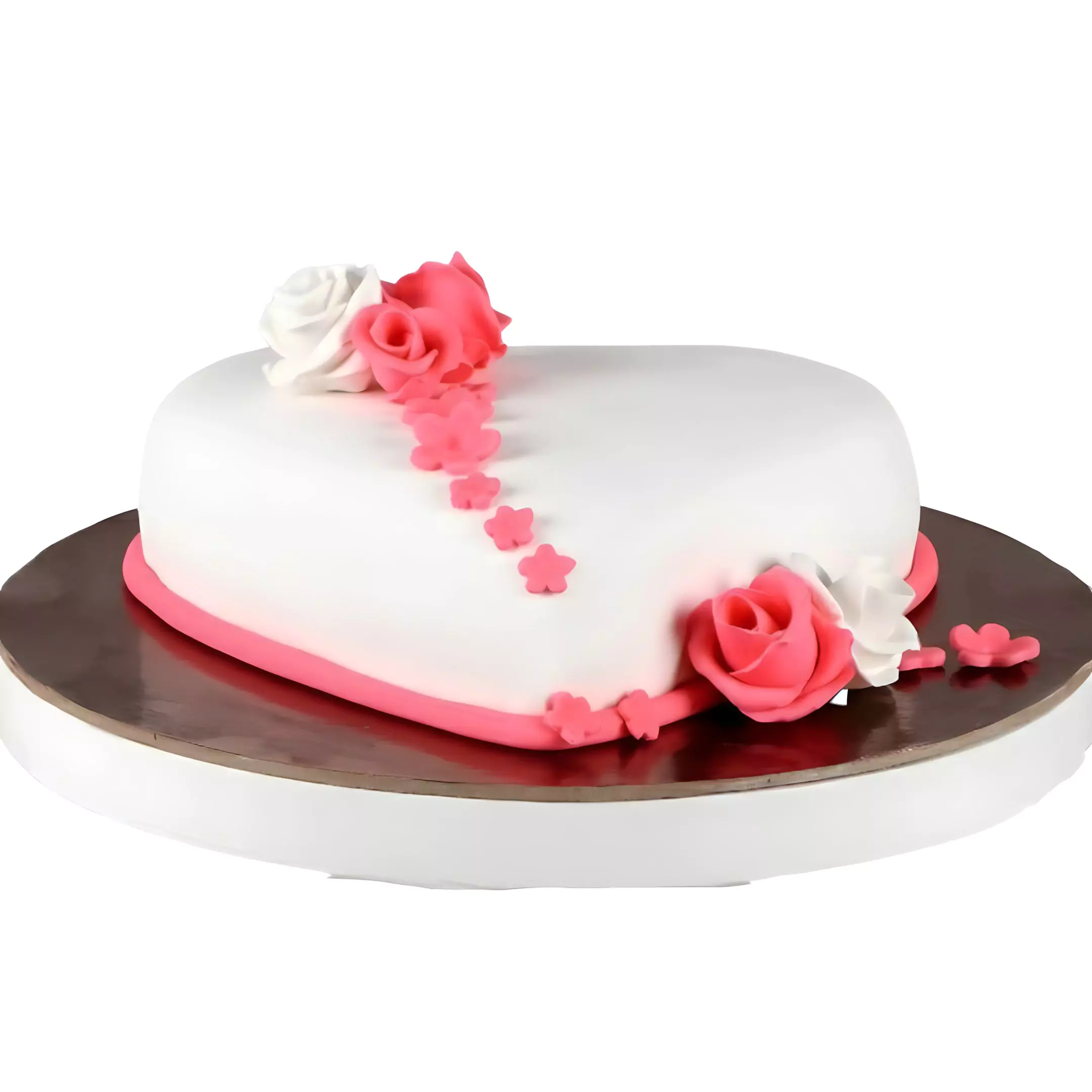 Special Hearts Truffle Fondant Cake