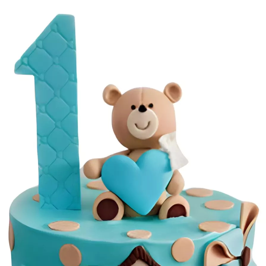 Teddy Bear 2 Tier Truffle Cake