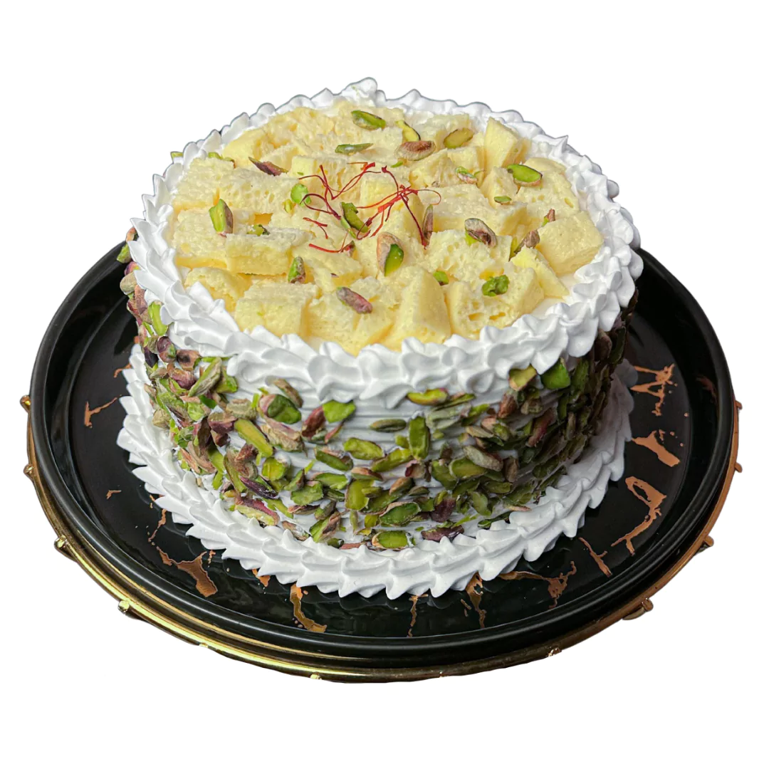 Loaded Pista Rasmalai Cake