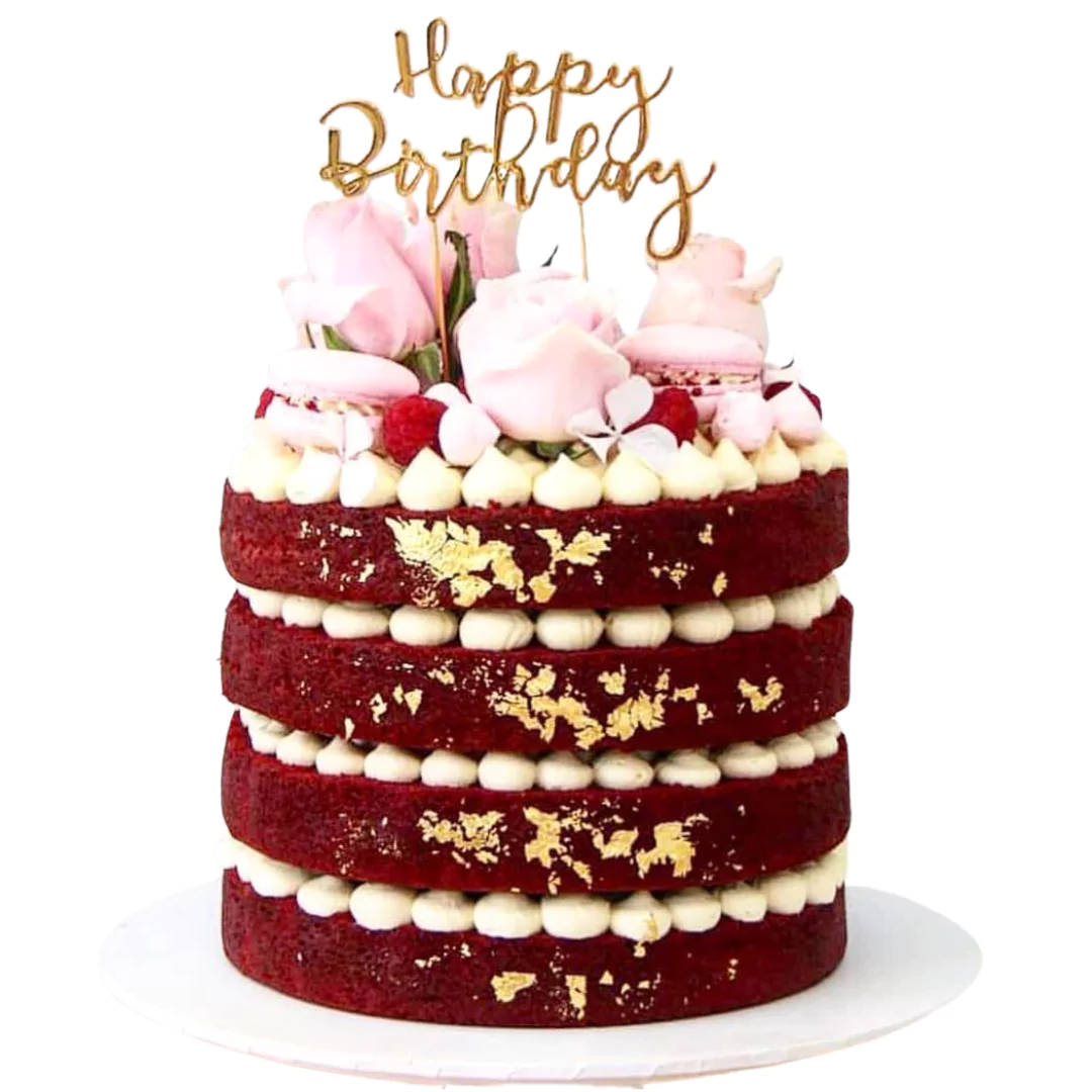 Happy Birthday Red Velvet Cake