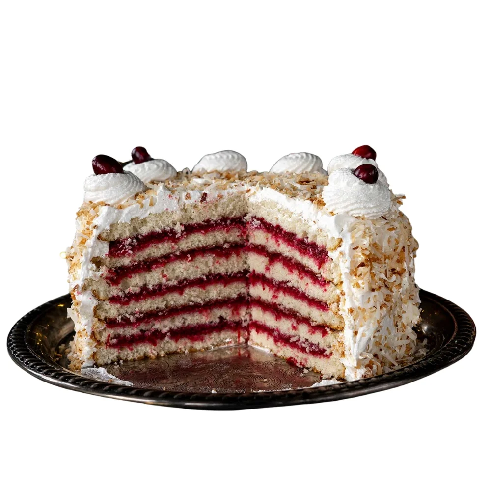 Malted Coconut Cranberry Cake