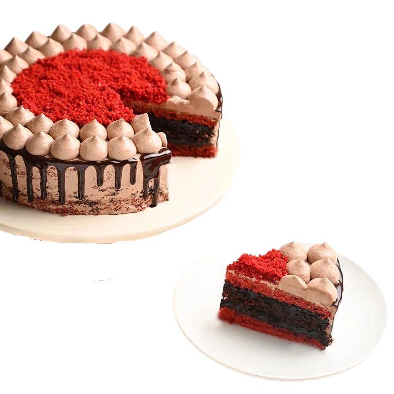Happy Birthday Red Velvet Choco Cake