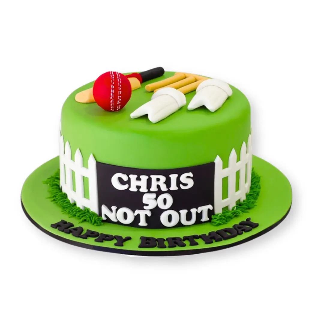 Cricket Bat & Ball Cake