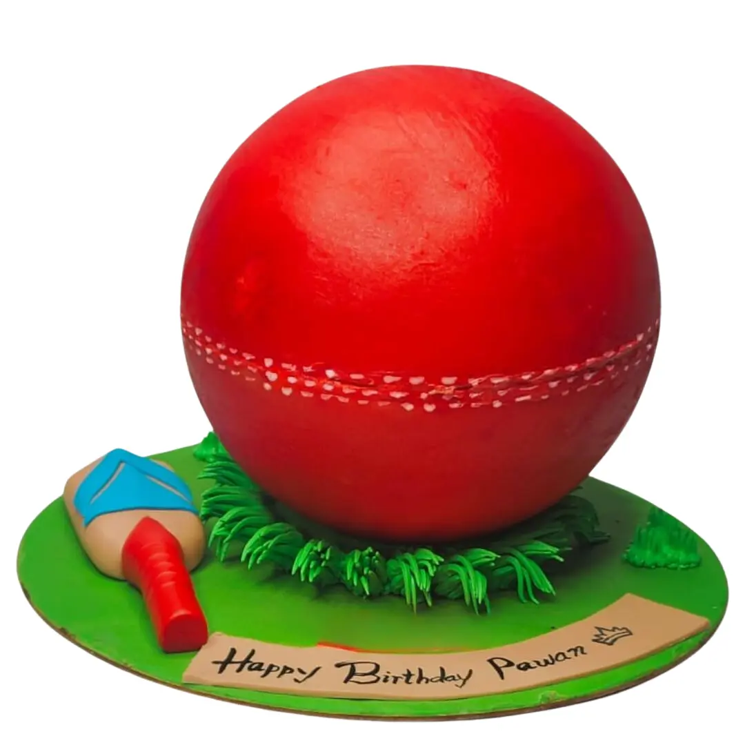 Cricket Ball Pinata Hammer Cake