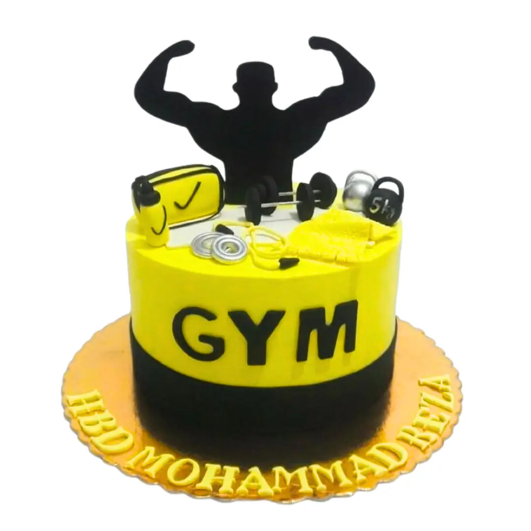 Gym Equipment Cake