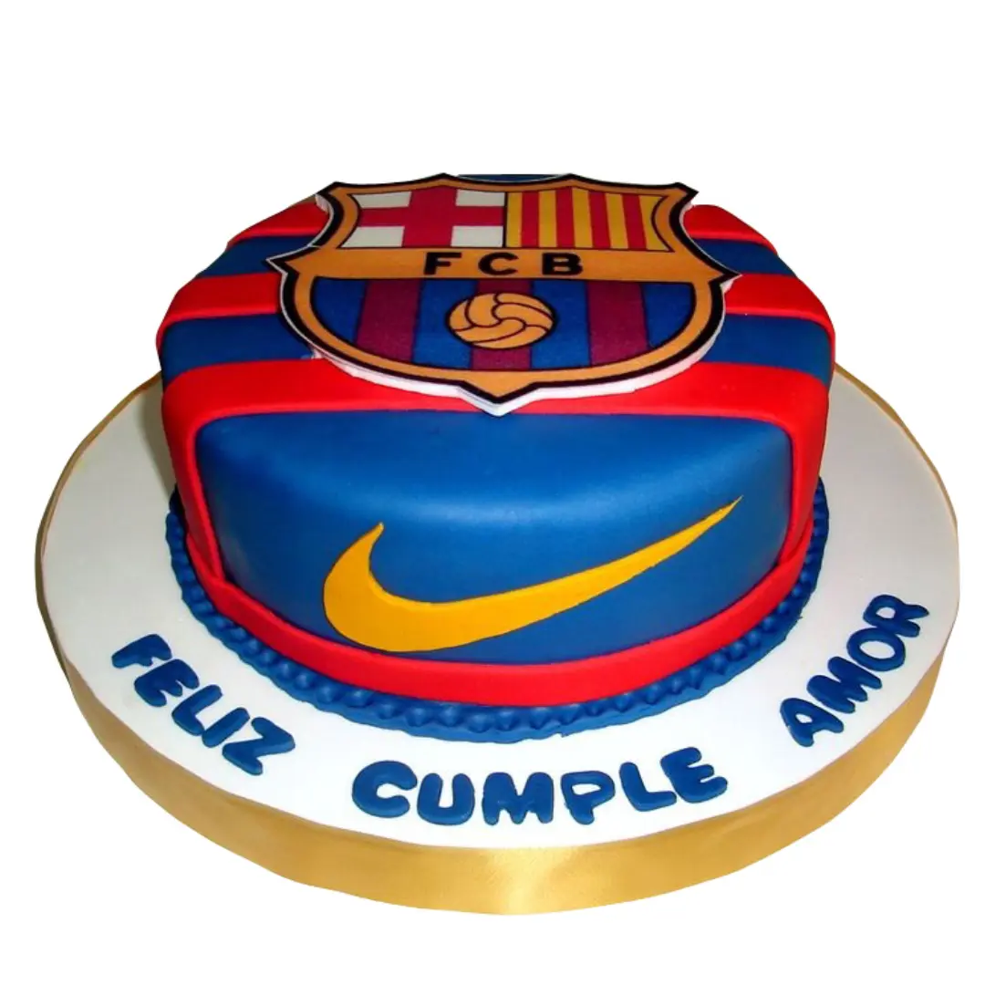 FCB Football Theme Cake