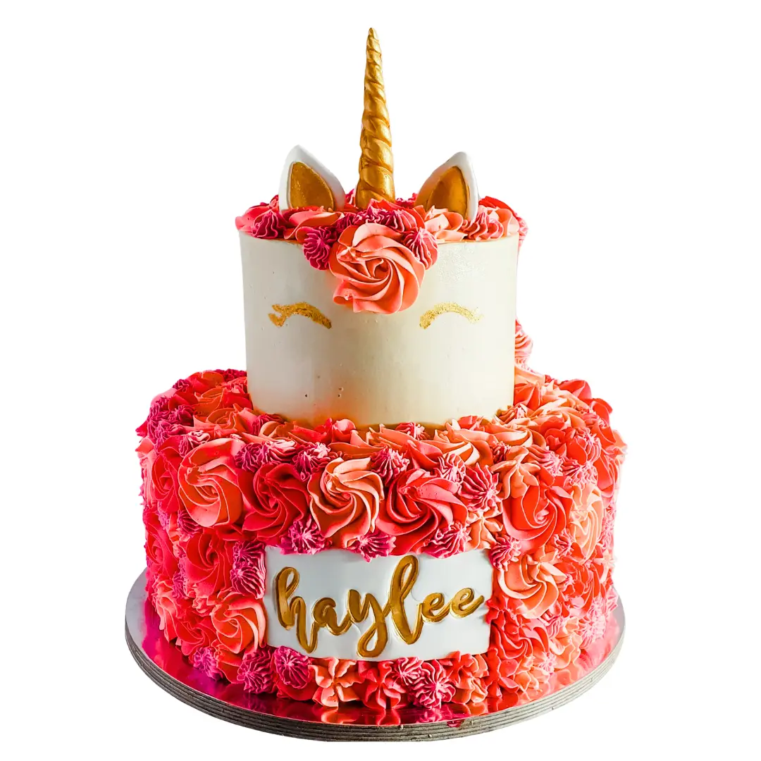 Red Velvet Unicorn Cake