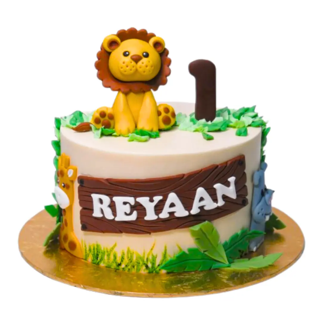 Lion Theme Cake