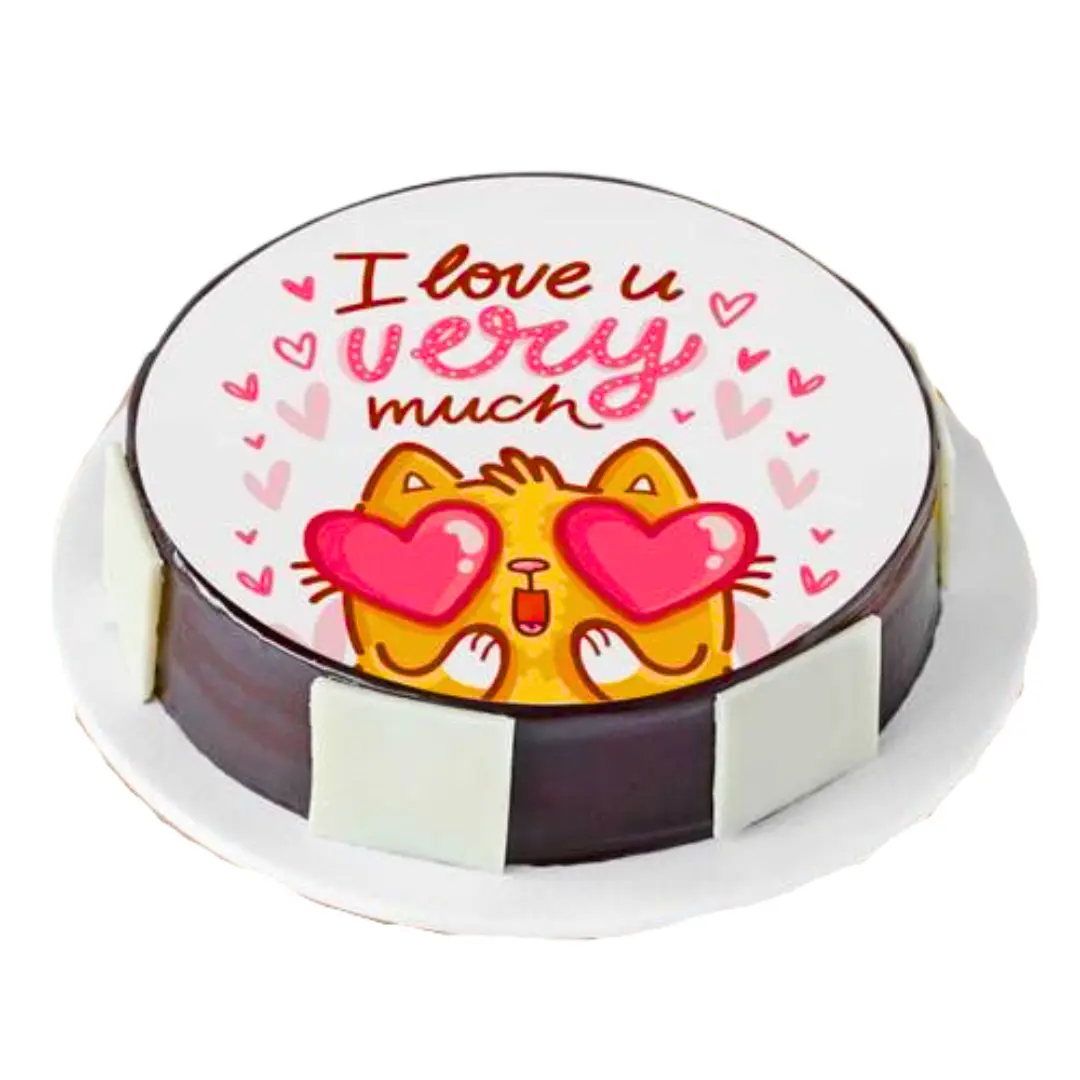 I Love You Wish Photo Cake