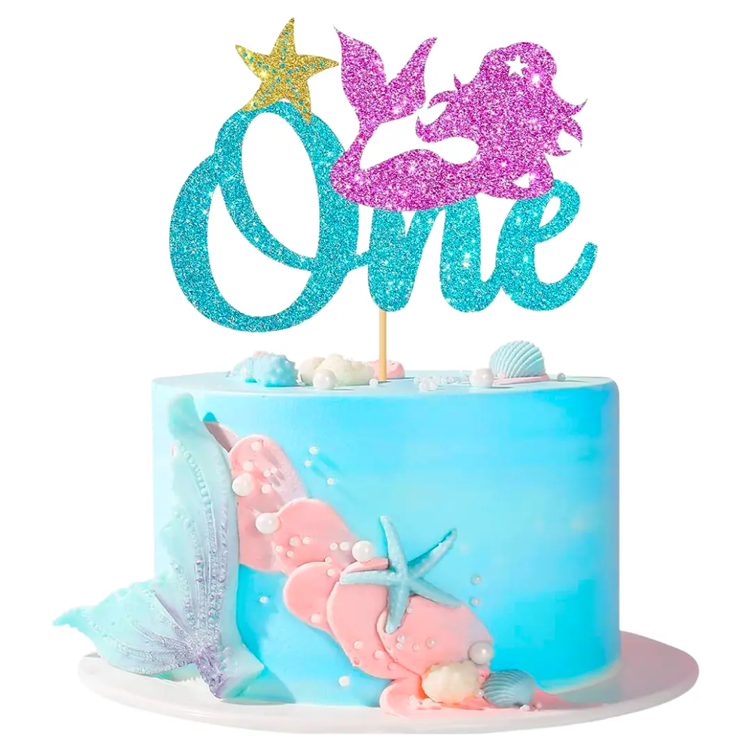 Mermaid 1st Birthday Cake