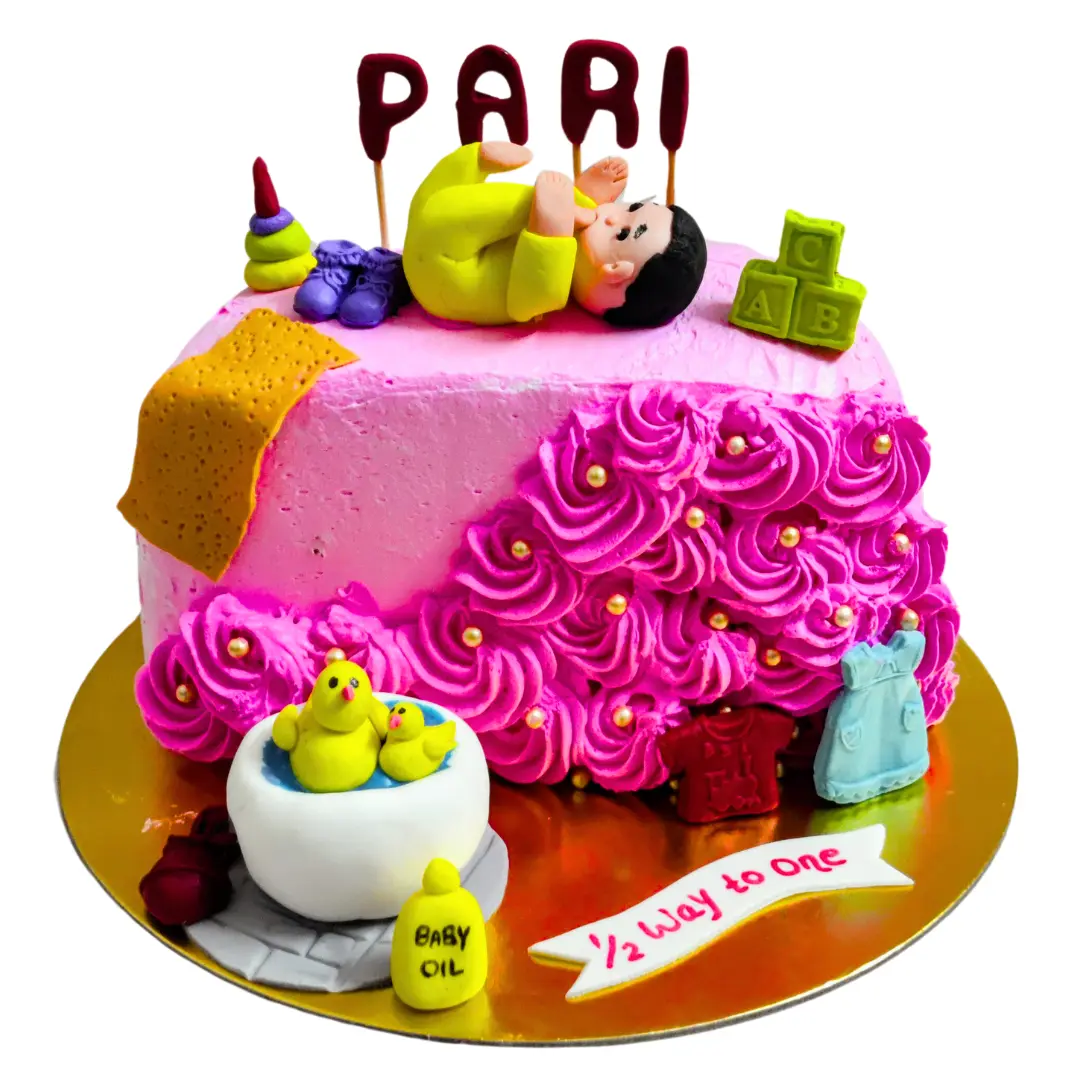 Order Six Month Theme Cake for Girl Online