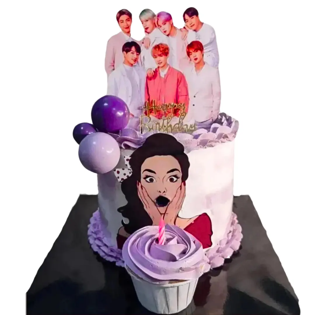 BTS Blow Cake