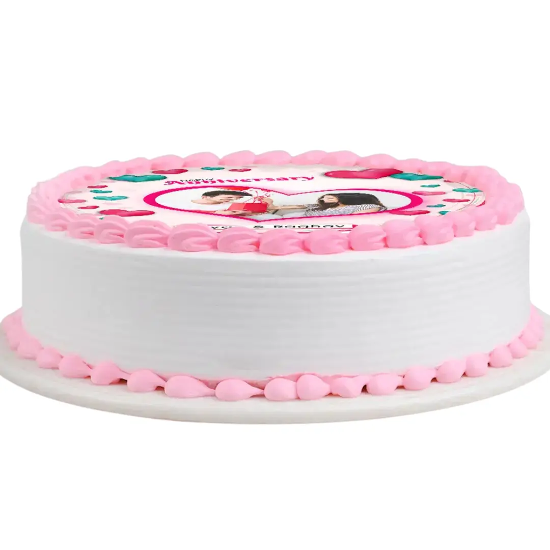 Round Shape Photo Cake