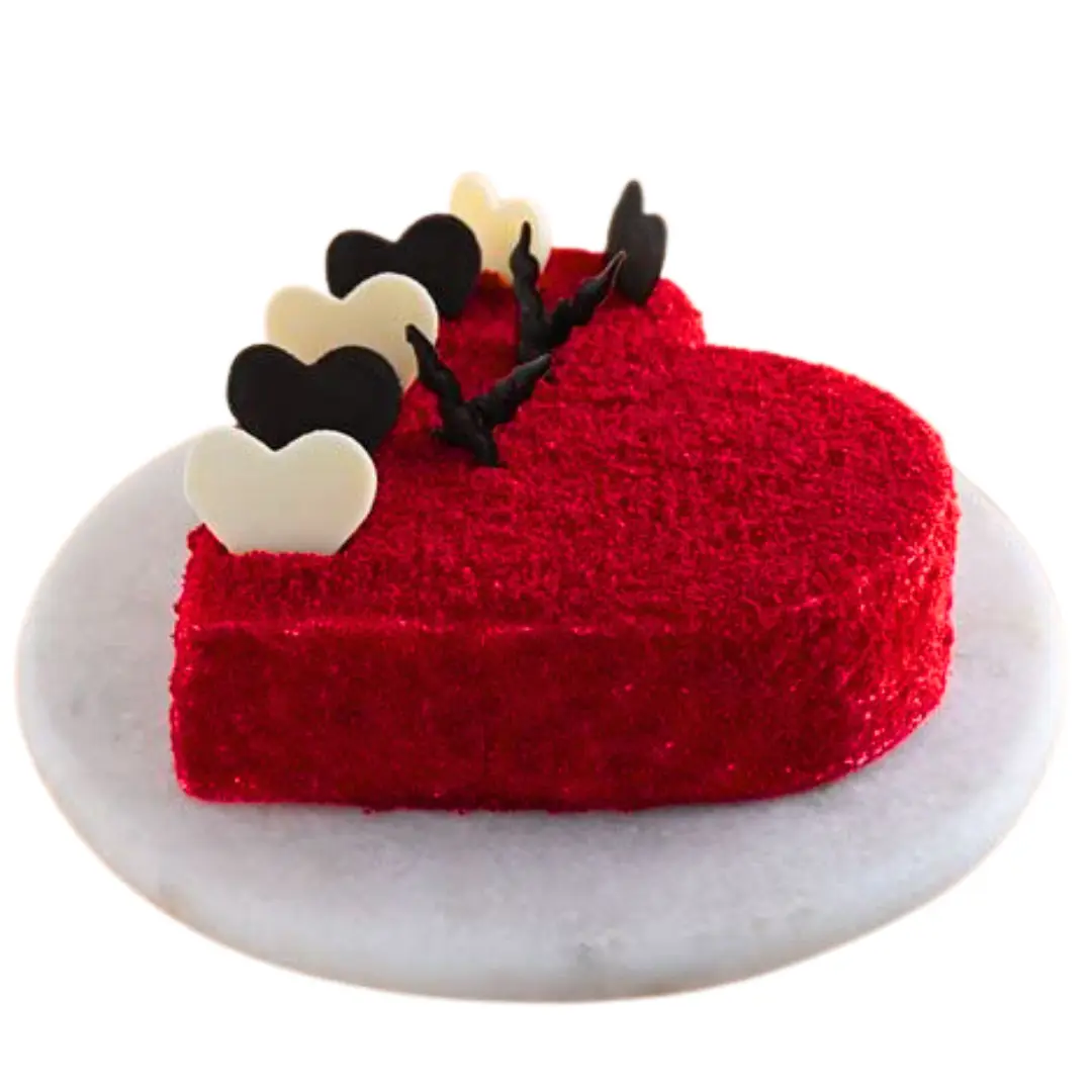 Red Velvet Heart Cake