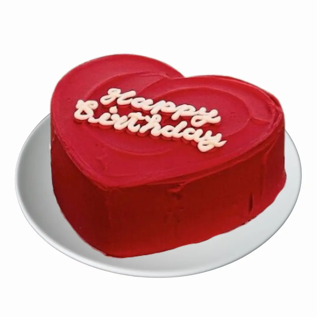 Sweet Red Heart Velvet Cake